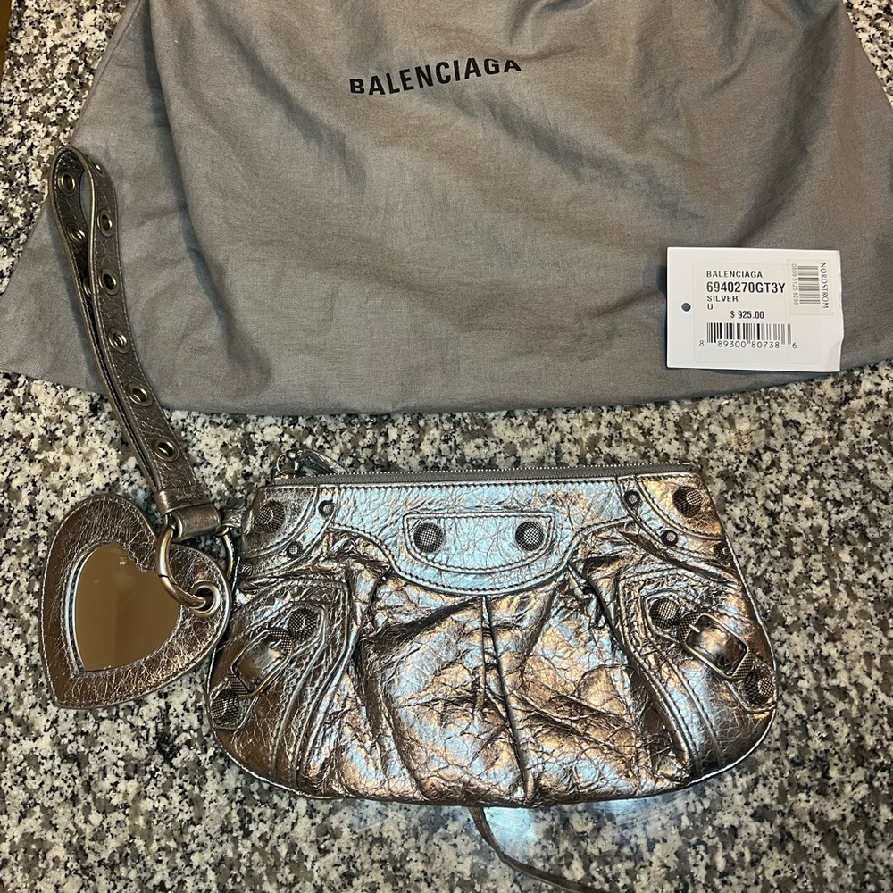 Balenciaga clutch (with wristlet strap)
